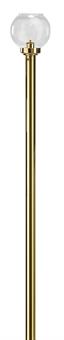 Flambeaux-Stab 100 cm,  goldfarbig mit Flüssigwachs-Nachfülldose 