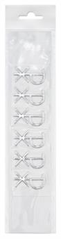 Deco ornament "PX", silver 