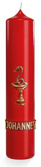 Apostelkerzen 250/40 mm 250/40 mm | rot | Rot/Gold