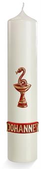 Apostelkerzen 250/70 mm 250/70 mm | Elfenbein | Rot/Gold