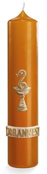 Apostelkerzen 250/70 mm 250/70 mm | Ocker | Weiß/Gold