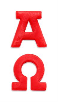 Ostersymbole "A" und "O" 