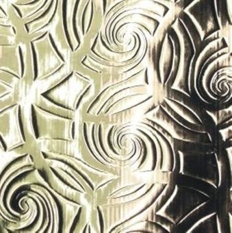 decorative wax sheet, 
silver embossed 