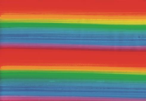 Verzierwachsplatte, Regenbogen, Hand bemalt 