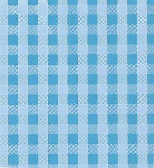 Verzierwachsplatte, blau kariert 