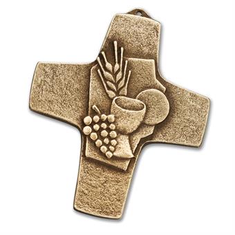 Bronzekreuz "Ähre und Weintrauben" 