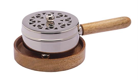 Incense burner with wooden handle 