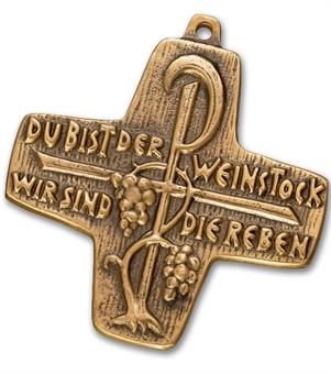 Bronzekreuz "Weinstock" 