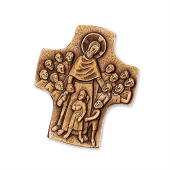 Bronzekreuz "Jesus der Kinderfreund" 