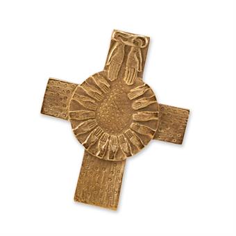Bronzekreuz "Brot vom Himmel" 