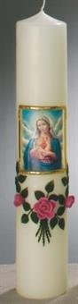 Marian Candle 
size 510/90 mm 