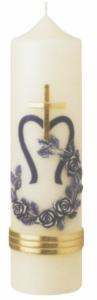 Marian candle,
marian crown
size 30/8 cm 