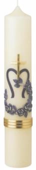 Marian candle,
marian crown
size 40/7 cm 