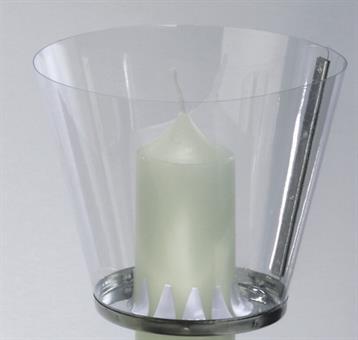Windschutz, für Kerzen bis 4 cm Durchmesser 