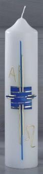 Baptism Candle, with wax overlay
size 265/60 mm 