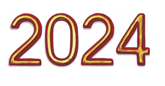 Jahreszahlen für Osterkerze "2024" ca. 3,5  cm 