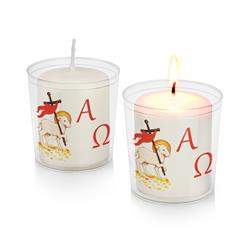 Lichtbecher mit farbigem Motiv 